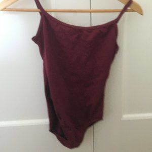 Burgundy Camisole Motionwear Leotard